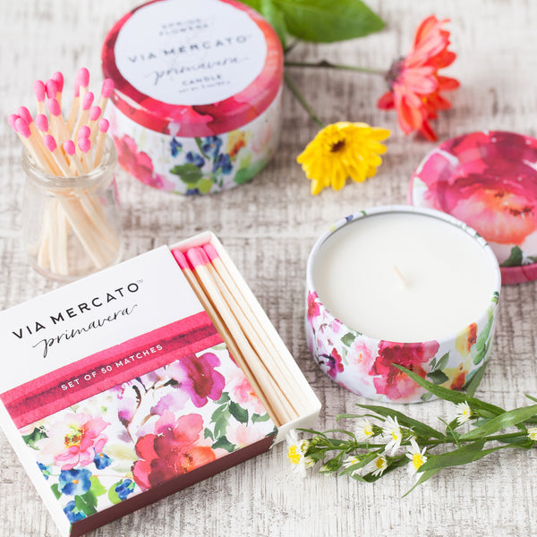 Warm and lighten your days with these spring inspired candles. Burn time: 12+ hours